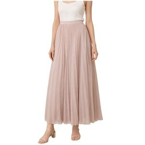 The Moon Pleated Maxi Skirt Size Small